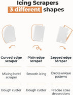 Kootek Cake Decorating Kit Baking Supplies Cake Turntable with 2 Frosting Straight Angled Spatula 3 Icing Smoother Scrapers Baking Accessories Tools for Beginners and Pros, White