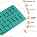 Mity rain 2 Pack 40-Cavity Square Caramel Candy Silicone Molds,Chocolate Forf Truffles, Fat Bombs Keto Snacks, Whiskey Ice Cube Tray,Grid Fondant Mould,Hard Candy Pralines Gummy Jelly Mold