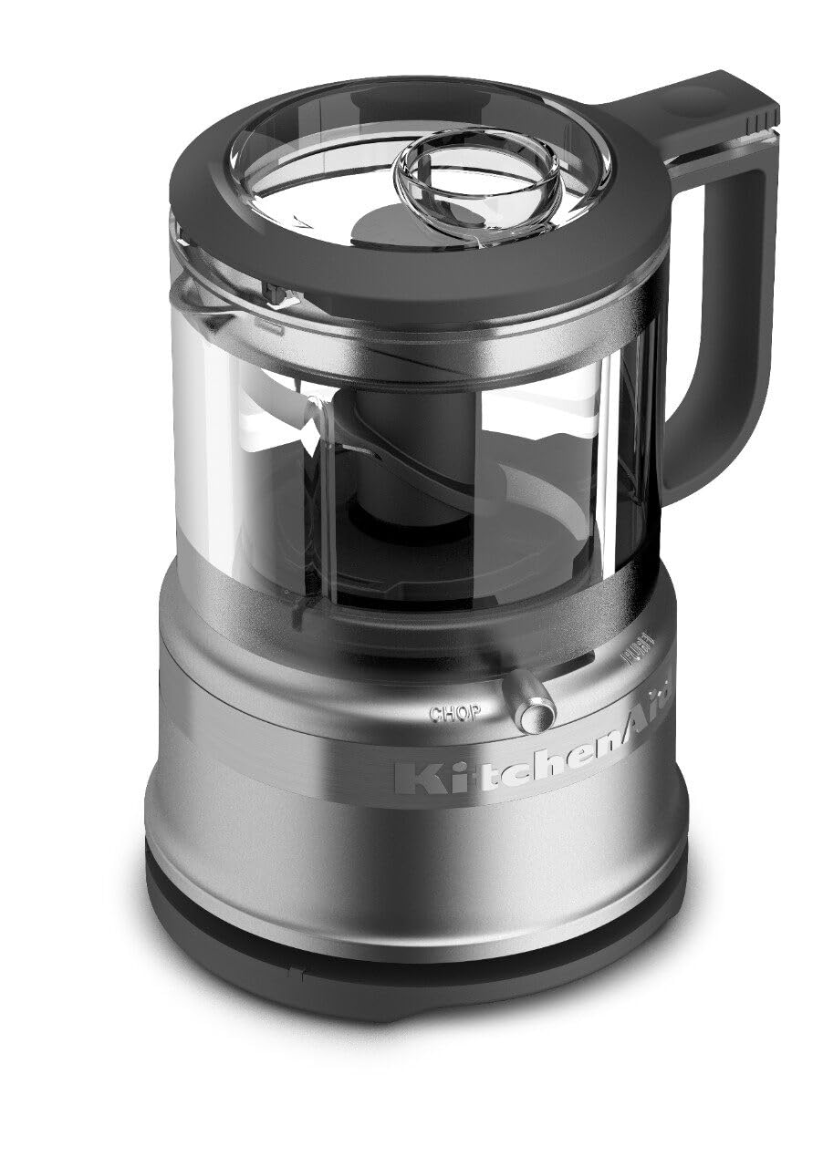 Подрібнювач продуктів KitchenAid KFC3516CU на 3,5 склянки, контурний сріблястий