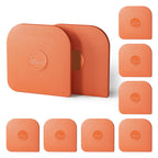Pan Scraper, 5 Pcs Pot Scraper Plastic, Pot Scraper Non Scratch for Cast Iron, Pot and Pan Cleaning, Sturdy Scraper Kitchen Tool