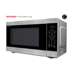 SHARP SMC2266KS Piekarnik z wyjmowanym 16,5-calowym obrotowym talerzem karuzelowym, stopy sześcienne, 1200 W kuchenka mikrofalowa do zabudowy, 2,2 CuFt, stal nierdzewna