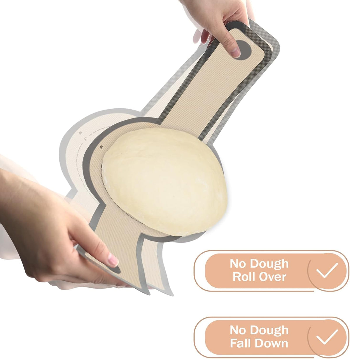 Silicone Bread Sling for Dutch Oven, 2 PCS Non-Stick & Easy Clean Reusable Silicone Bread Baking Mat with Long Handles, Easy to Transfer Sourdough Bread, BM02
