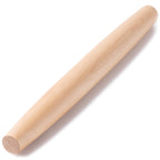 AISOSO Rolling Pins for Baking, 15.75 Inches Wooden Rolling Pin with Handles, Classic Nonstick Dough Roller for Fondant Pizza Pie Crust Cookie Pastry, Kitchen Baking Essentials, Light Yellow