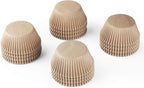Caperci Standard Natural Cupcake Liners 500 Count, No Smell, Grease-Proof Paper Muffin Liners, Food-grade Baking Cups for Cupcakes, Muffins, Nuts