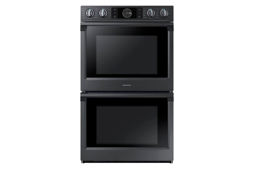 Samsung 30" Smart з Flex Duo, пароварка, Wi-Fi, велика місткість, NV51K7770DG/AA, подвійна духовка із захистом від відбитків пальців, чорна нержавіюча сталь