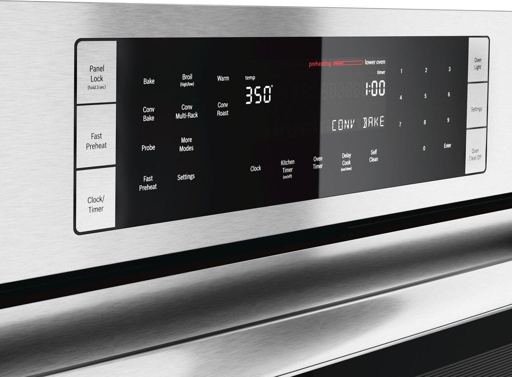 Електрична духовка Bosch HBL8651UC 800 30" з нержавіючої сталі з подвійними стінками - конвекція