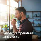 Ekspres do kawy w pełni automatyczny PHILIPS serii 3200 — 5 pysznych kaw, system mleka LatteGo, trwałe młynki ceramiczne, intuicyjny wyświetlacz dotykowy, błyszcząca czerń (EP3241/54)