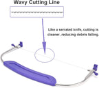 WAFJAMF Adjustable Cake Leveler Cutter, Professional Cake Slicer with Stainless Steel Wires and Handle for Leveling Tops of Layer Cakes Suitable for 10 Inch Cake