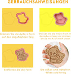 Forest Animal Cookie Cutters for Kids,Mini Cartoon Cookie Cutters with Plunger Stamps Set for Home Baking,Biscuits Cutter,Cake Decoration,Cute 3D Cookie Stamps