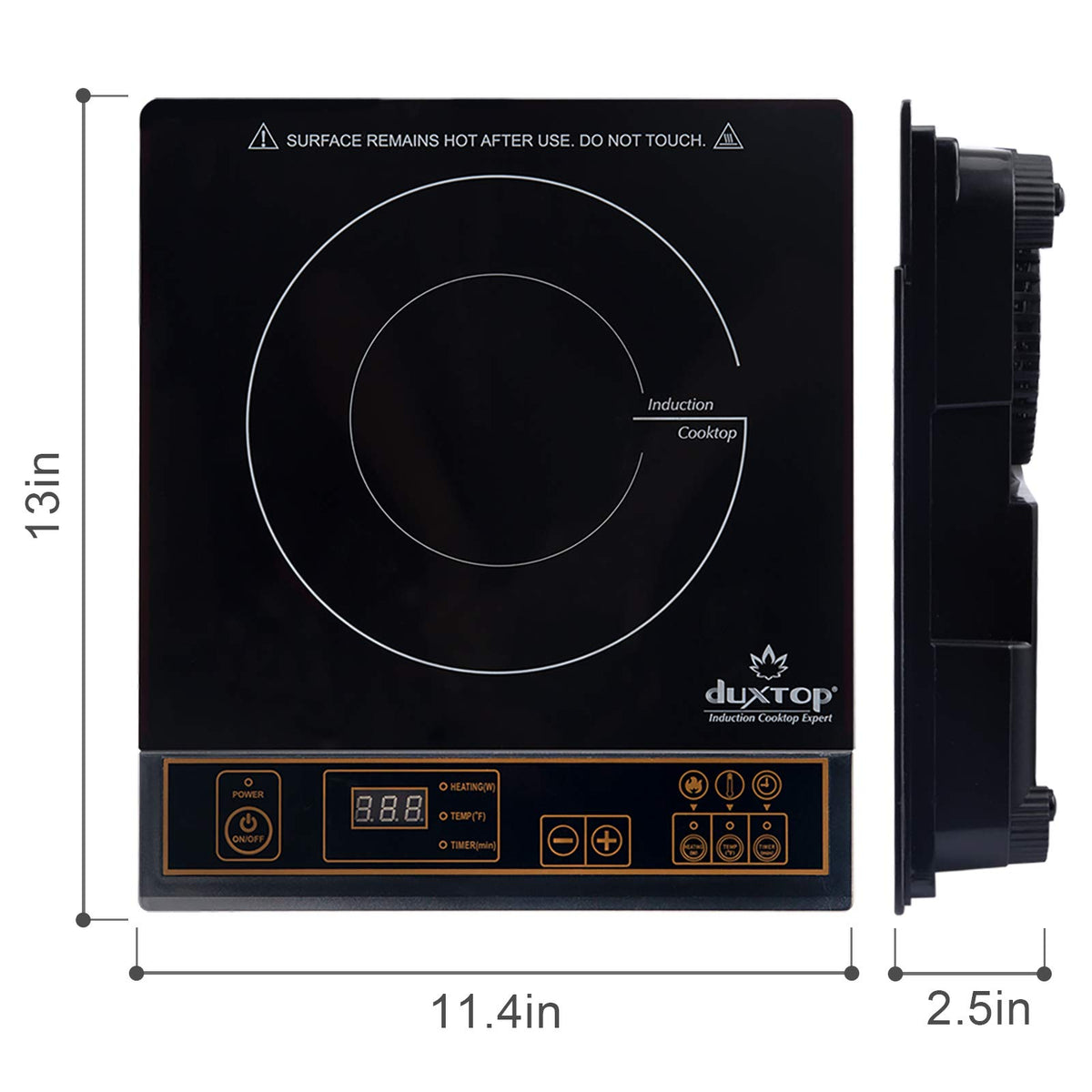 Duxtop 1800W Portable Induction Cooktop Countertop Burner, Gold 8100MC/BT-180G3