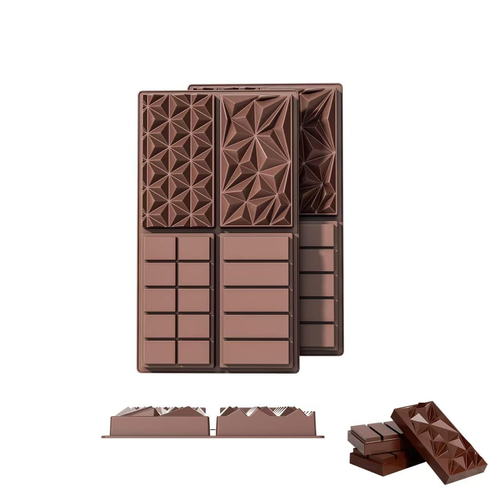 La chat 4 Packs Silicone Molds for Chocolate, Food Grade no-stick Baking, candy and butter Mold with different shape (4 packs different style)