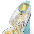 Presto 04867 Poplite Plus Hot Air Popcorn Popper - Built-In Measuring Cup + Melts Butter, Easy to Clean, Built-In Cord Wrap, 18 Cups, Aqua