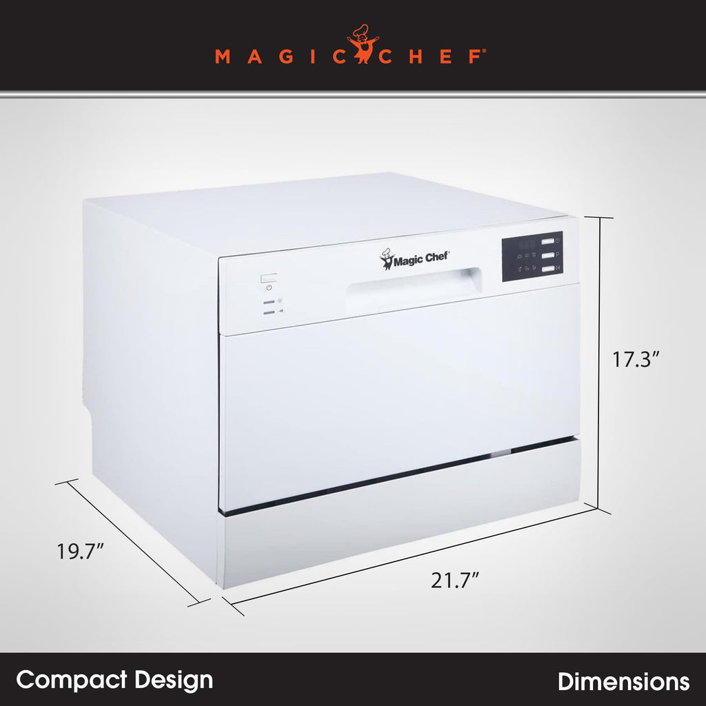 Посудомийна машина Magic Chef MCSCD6W5 Energy Star на 6 конфорок, біла