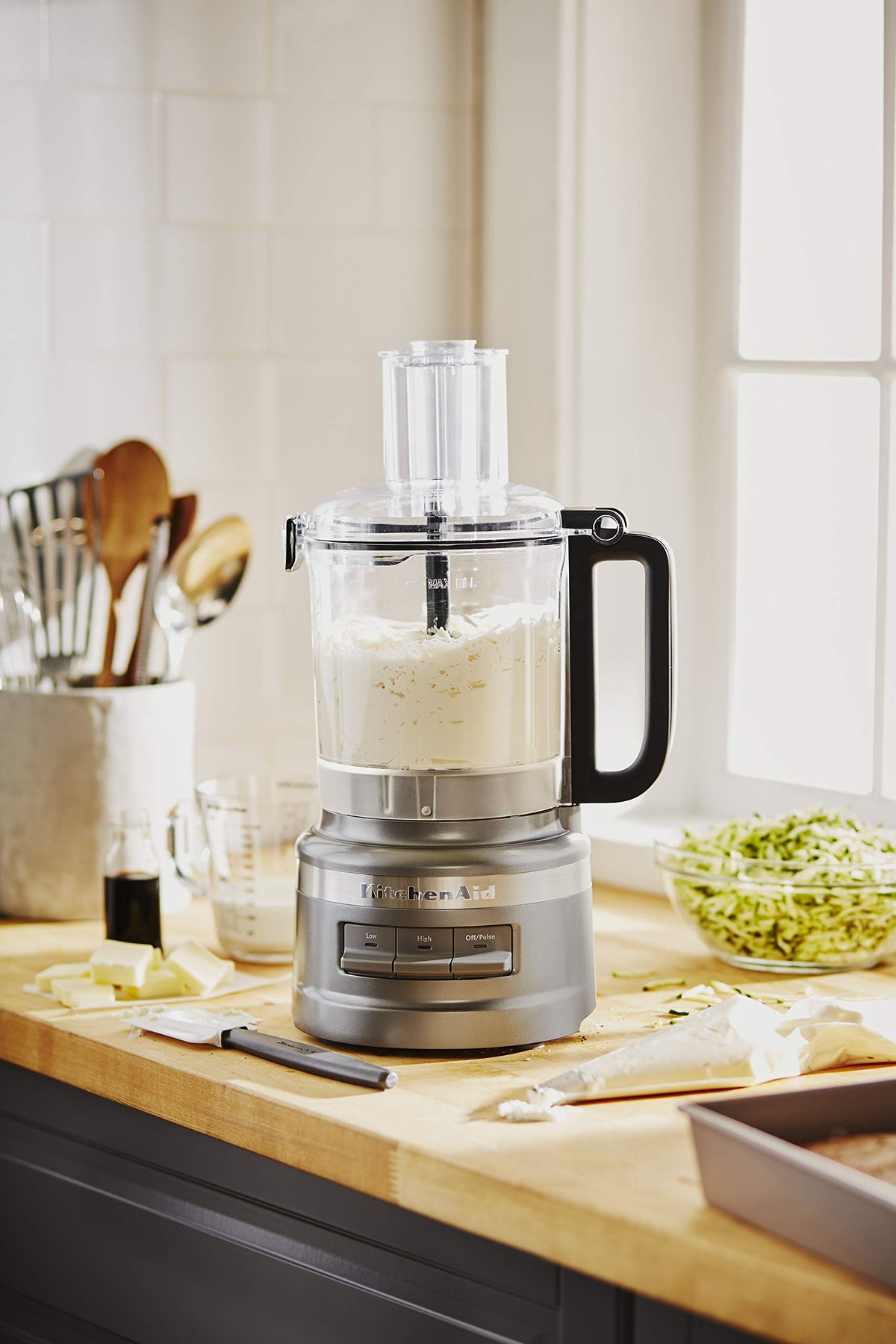 Кухонний комбайн KitchenAid KFP0919CU 9 Cup Plus, Contour Silver