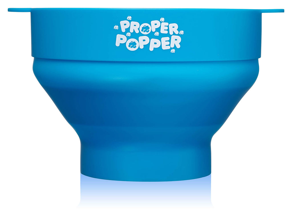 Оригінальний Proper Popper для мікрохвильової печі, силіконовий пристрій для попкорну, складна чаша, без бісфенолу А та придатний для миття в посудомийній машині - (бірюзовий)