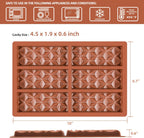 1 Pc Chocolate Bar Mold Deep Dubai Break Apart Candy Molds Thick Stuffed Silicone Molds for Filling Knafeh Pistachio Chocolate Bar and Wax Melts Large (Pyramid Shape)