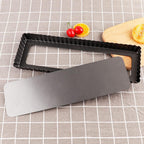 Rectangular Tart Pan 14 Inch Nonstick Quiche Pie Pan with Removable Bottom Tart Pan for Pies, Quiche Bakeware, Cheese Cakes, Desserts