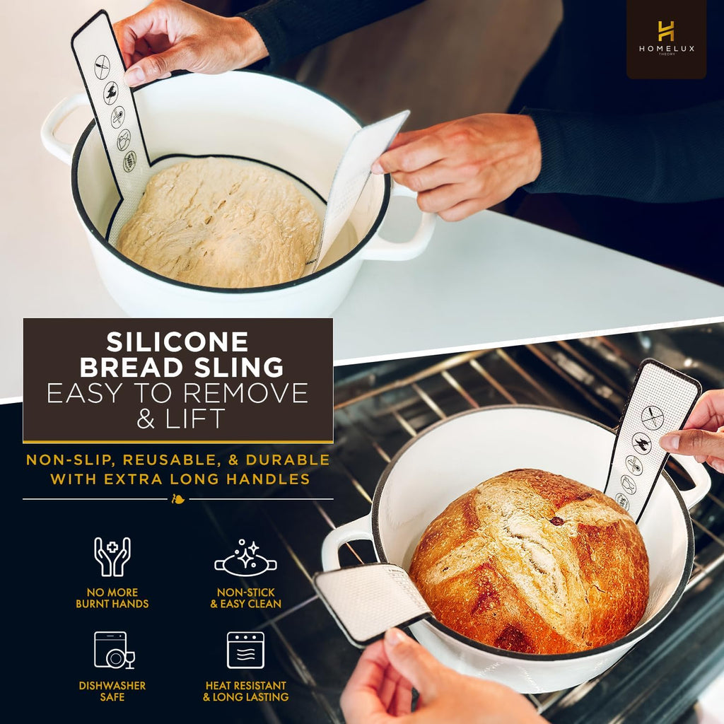 Sourdough Starter Kit, Silicone Banneton Bread Proofing Basket Set, Sourdough Bread Baking Supplies, Bread Making Kit for Sourdough Proofing with Bread Baking Bowl for Artisan Breads (Yellow)