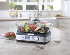 Цифрова скляна пароварка Cuisinart STM-1000 Cook Fresh, один розмір, нержавіюча сталь