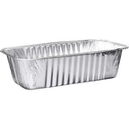 PLASTICPRO [1 Lb 10 Pack Disposable Loaf Pans Aluminum Tin Foil Meal Prep Bakeware - Cookware Perfect for Baking Cakes, Bread, Meatloaf, Lasagna 1 Pound 6'' X 3.75'' X 2''