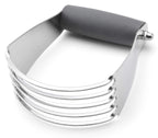 Spring Chef Dough Blender, Top Professional Pastry Cutter with Heavy Duty Stainless Steel Blades, Medium Size, Black
