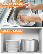 Cook N Home 02626 6 Quart Aluminium Stovetop Popcorn Popper Silver