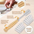 Bread Bosses Bread Bakers Lame Slashing Tool -Dough Making Slasher Tools Baking Sourdough Bread Starter Jar Scoring Knife Razor Cutter Slashing Tool Accessories for Cutting Supplies -Great As A Gift