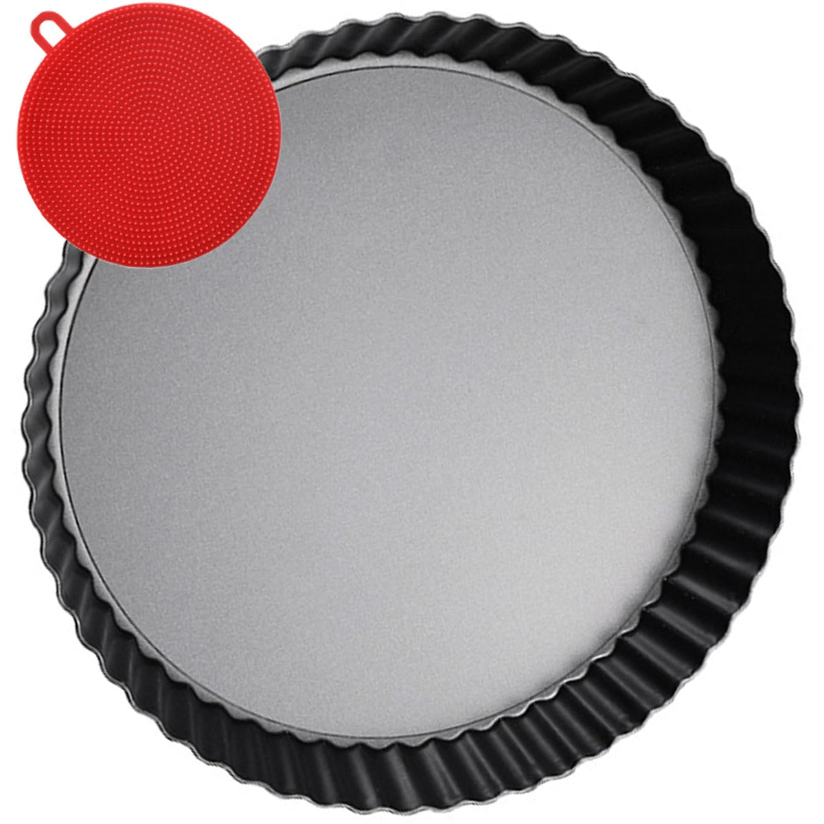 DATANYA 8 Pack Mini Tart Pans 4 Inch with Removable Bottom Round Nonstick Quiche Pan, Heavy Duty Fluted Side for Pies, Mousse Cakes, Dessert Baking (4 Inch 8pcs)