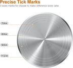 12'' Cake Stand, Cake Spinner Cake Decorating Supplies, Round Decorating Turntable Revolving Aluminum Table Holder Baking Display Tray Plate Tools Accessories for Birthday Wedding Party