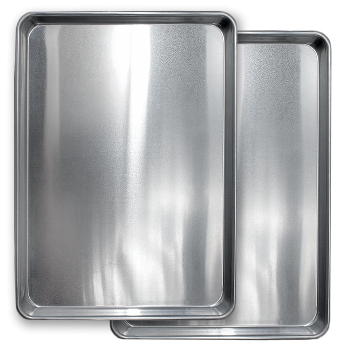 Commercial Quality Cookie Sheet and Rack - Aluminum Half Sheet Baking Pan and Stainless Steel Cooling Rack Set 13x18 Rust & Warp Resistant, Heavy Duty