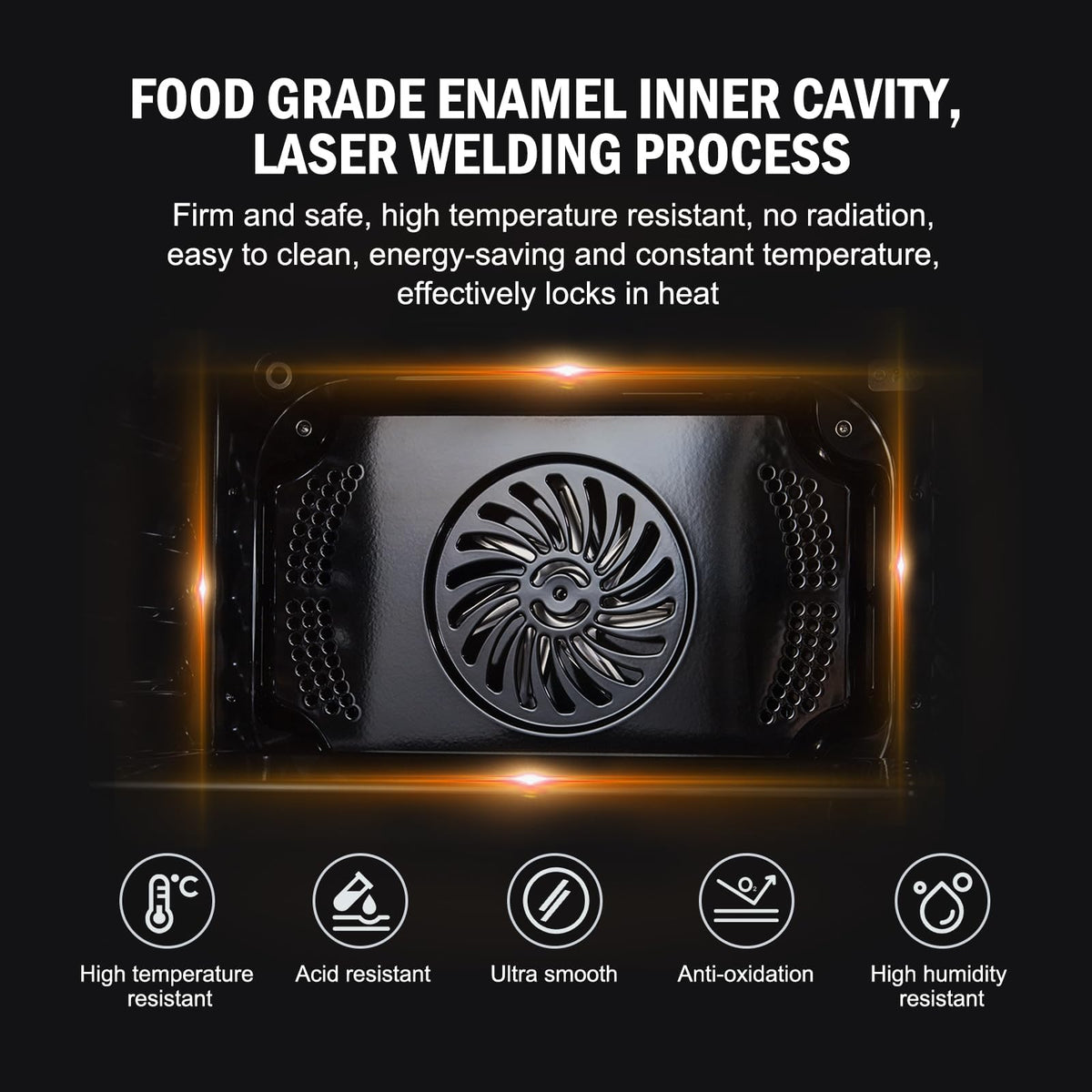 24" Pojedynczy Piekarnik Ścienny, 2.5 Cu.ft Wbudowany Timer-Konwekcyjny Piekarnik Ścienny Elektryczny z 8 Trybami Pieczenia, 3000 W, 240 V, Stal Nierdzewna, Ogrzewanie 3D, Timer, Sterowanie Dotykowe, Blokada Bezpieczeństwa, Czarny