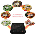 Nuwave Pro Chef Induction Cooktop, NSF-Certified, Commercial-Grade, Portable, Powerful 1800W, Large 8” Heating Coil, 94 Temp Settings 100°F - 575°F in 5°F, Shatter-Proof Ceramic Glass Surface