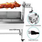 ZZZZS BBQ Rotisserie Grill Roaster Charcoal Roast Machine 132LBS Charcoal Bearing Lamb Spit Roaster Hog Roasting Machine na piknik na świeżym powietrzu Camping Wysokość regulowana, z przegrodą