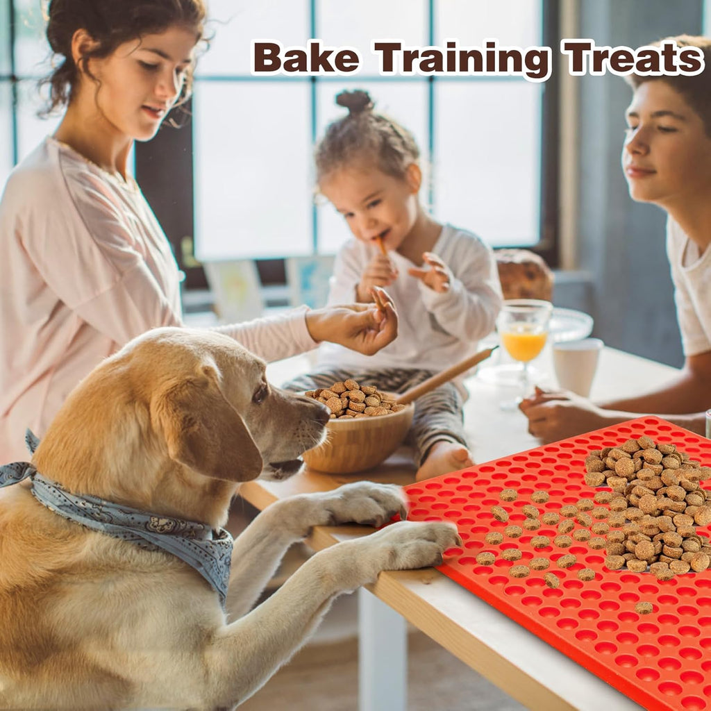 Palksky 468-Cavity Mini Round Silicone Mold/Chocolate Drops Mold/Dog Treats Pan/Semi Sphere Gummy Candy Molds for Ganache Jelly Caramels Cookies Pet Treats Baking Mold (1 Cavity - 0.02 Oz)