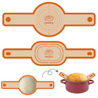 Silicone Bread Sling for Dutch Oven, Non-Stick & Easy to Clean Bread Baking Mat Set, 2 Pcs Reusable Bread Sling with Long Handle to Transfer Sourdough