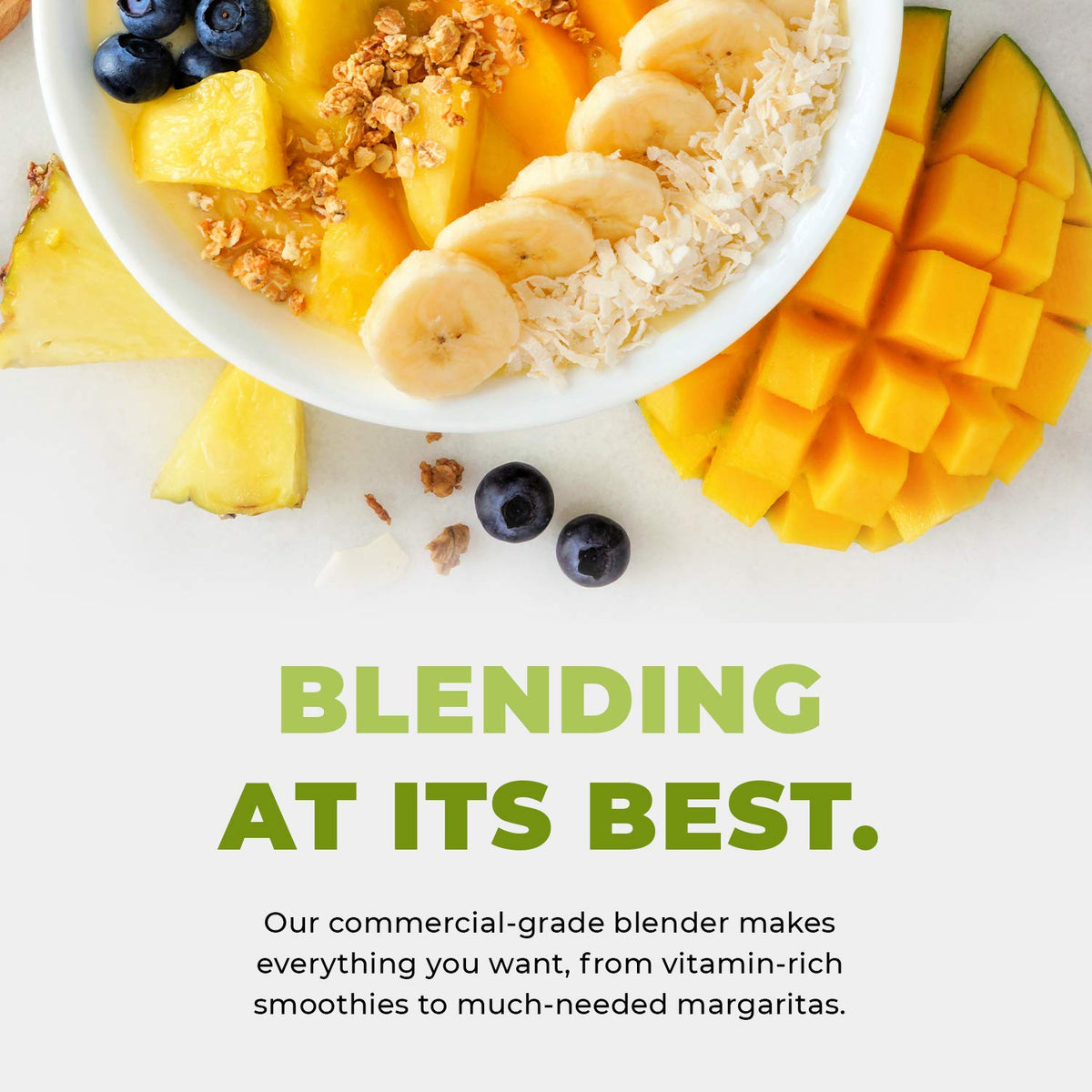 Комерційний блендер Cleanblend з 5-річною повною гарантією - 1800 Вт, 3 к.с., 64 унції, високопродуктивний професійний настільний блендер з лезами з нержавіючої сталі