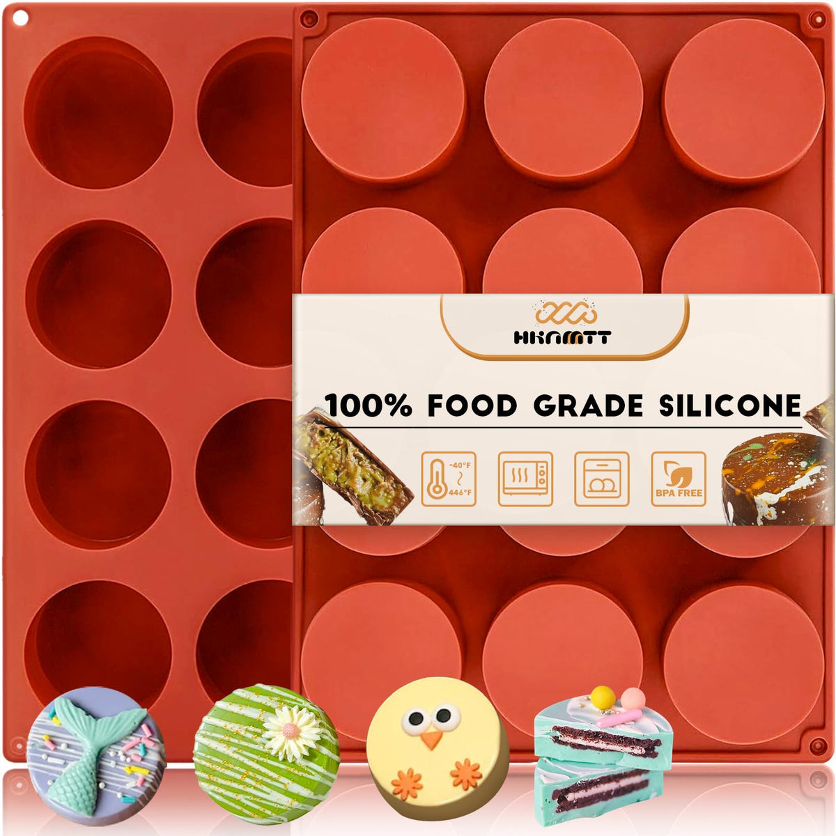 HKNMTT Chocolate Bar Molds Silicone, Large Stuffed Dubai Pistachio Deep Bar Moulds Kit 1 Inch Thick Big Pack of 2, Ideal for Homemade Making Bar Candy Bar Bpa Free DIY