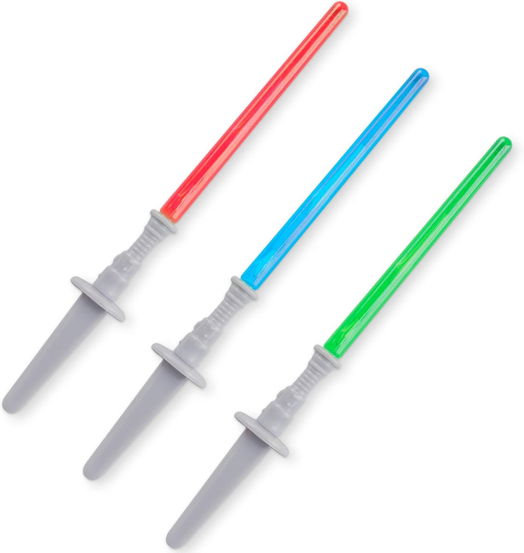 Super Z Outlet Light Sabre Cupcake Decoration Toppers Sticks Picks Set for Children Birthday Party, Fan Shows, Movies, 4" inches Tall - 12 Pack