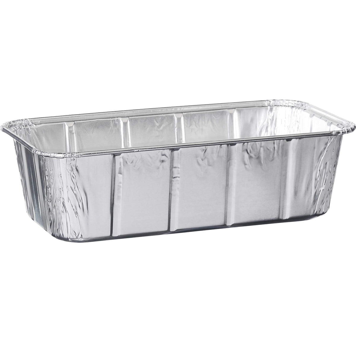 PLASTICPRO [1 Lb 10 Pack Disposable Loaf Pans Aluminum Tin Foil Meal Prep Bakeware - Cookware Perfect for Baking Cakes, Bread, Meatloaf, Lasagna 1 Pound 6'' X 3.75'' X 2''
