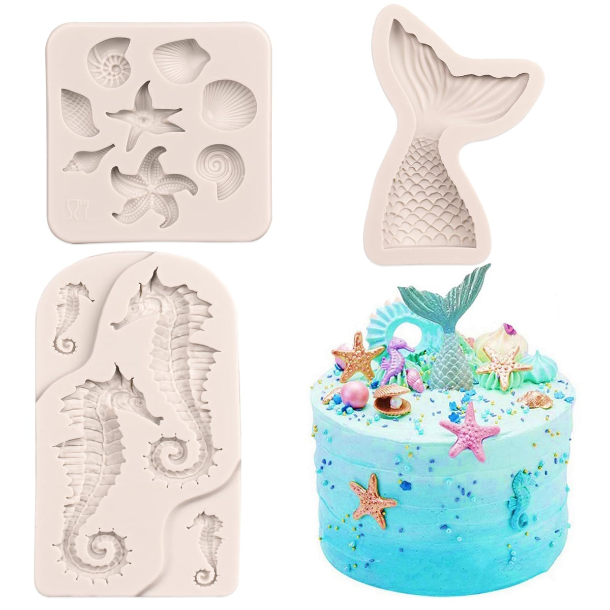 Sakolla 2 PCS Round Chocolate Cookie Molds, Cylinder Silicone Mold, Perfect for Chocolate Covered Oreos, Cake, Candy, Pudding, Mini Soap