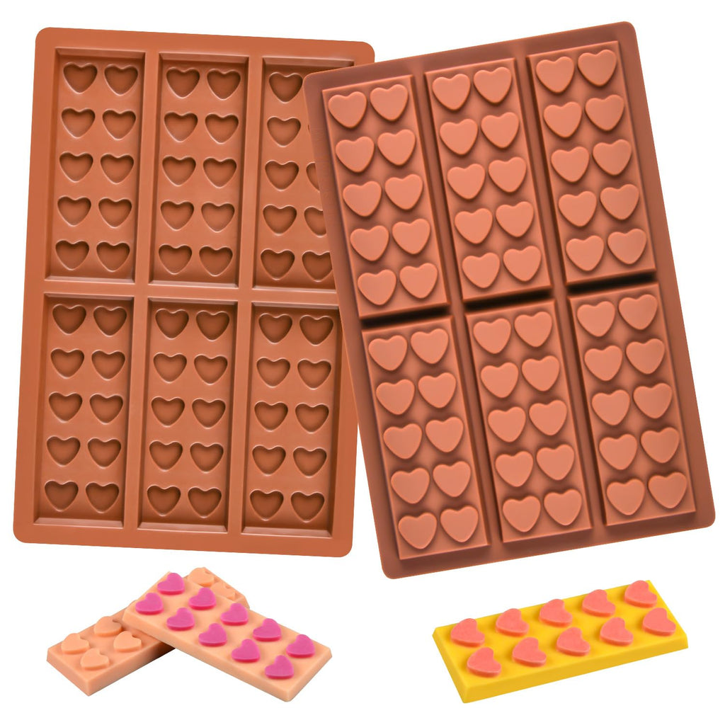 1 Pc Chocolate Bar Mold Deep Dubai Break Apart Candy Molds Thick Stuffed Silicone Molds for Filling Knafeh Pistachio Chocolate Bar and Wax Melts Large (Pyramid Shape)