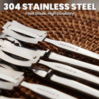 JACYAO'S Bread Lame, Sourdough Scoring Tool Made From 304 Stainless Steel, Professional Bread Scoring Tool with 10 Razor Blades and Metal Storage Box