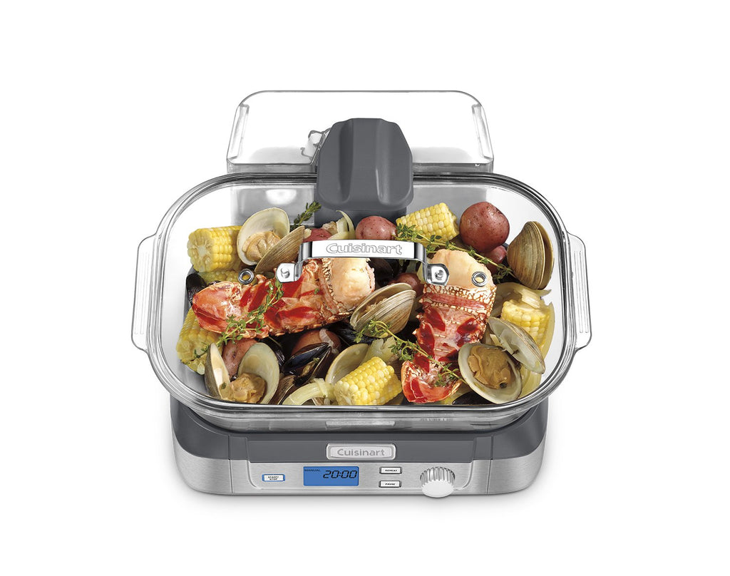 Цифрова скляна пароварка Cuisinart STM-1000 Cook Fresh, один розмір, нержавіюча сталь