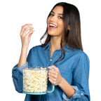 Presto 04811 PopLite My Munch Hot Air Popcorn Popper - Personal Sized, Built-In Serving Bowl, Compact Design, 8 Cups, Blue