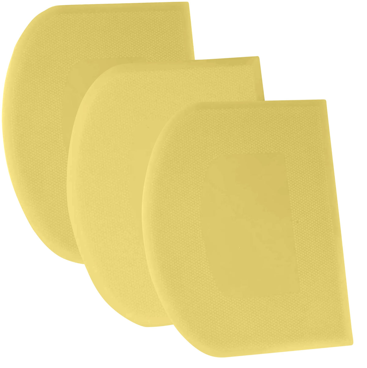 SURDOCA Dough Scraper Bench Scraper - 3P 4.7x3.7" Plastic Flexible Bowl Scraper, Sharp Edge & Angles Cake Scraper. Non-Slip Bakeware Decorating Tools Sculpting & Modeling Tools - Green+White+Green