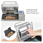 CUCKOO Bread Maker Machine with 15 Menu Options + 3 Crust Colors, 2 lbs Bread Machine with Automatic Fruit & Nut Dispenser, Includes 6 Accessories, Ideal Breadmaker for Sourdough (CBM-AAB101S)