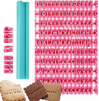 PATILWON Letter Stamps for Clay & Cookies - Alphabet Stamp Mold for Baking, DIY Embossing, Family Activities, and Educational Projects