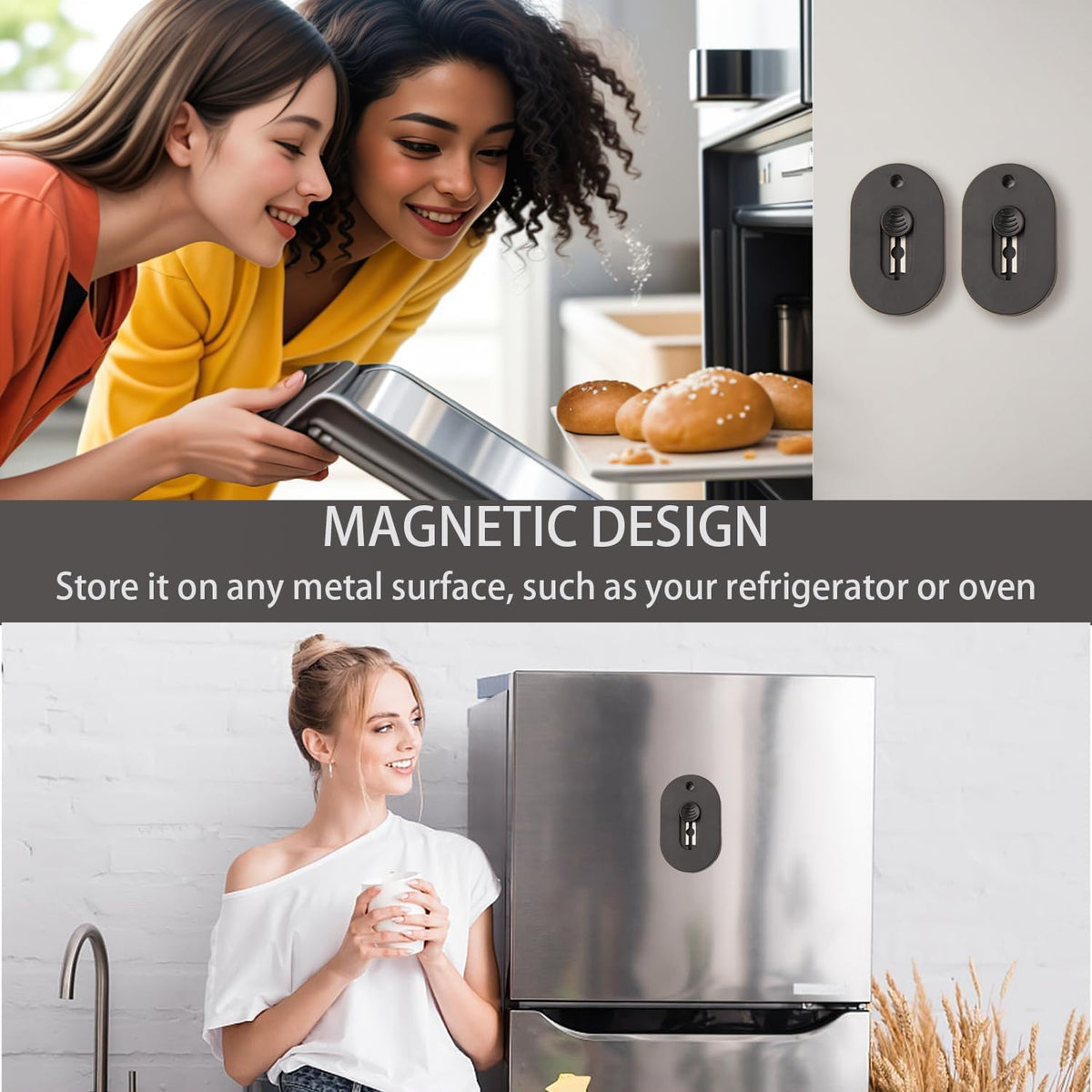 Extractable & Magnetic Bread Lame Dough Scoring Tool - Professional Sourdough Scoring Tool - Sourdough Bread Baking & Bread Scoring Tool - Scoring Patterns booklet & 5 Razor Blades（Black)