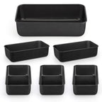 LIANYU 8 Pack 9x5 Loaf Pans for Bread Baking, Stainless Steel Baking Bread Pans, Small Loaf Tins for Homemade Brownies and Pound Cakes, Dishwasher Safe