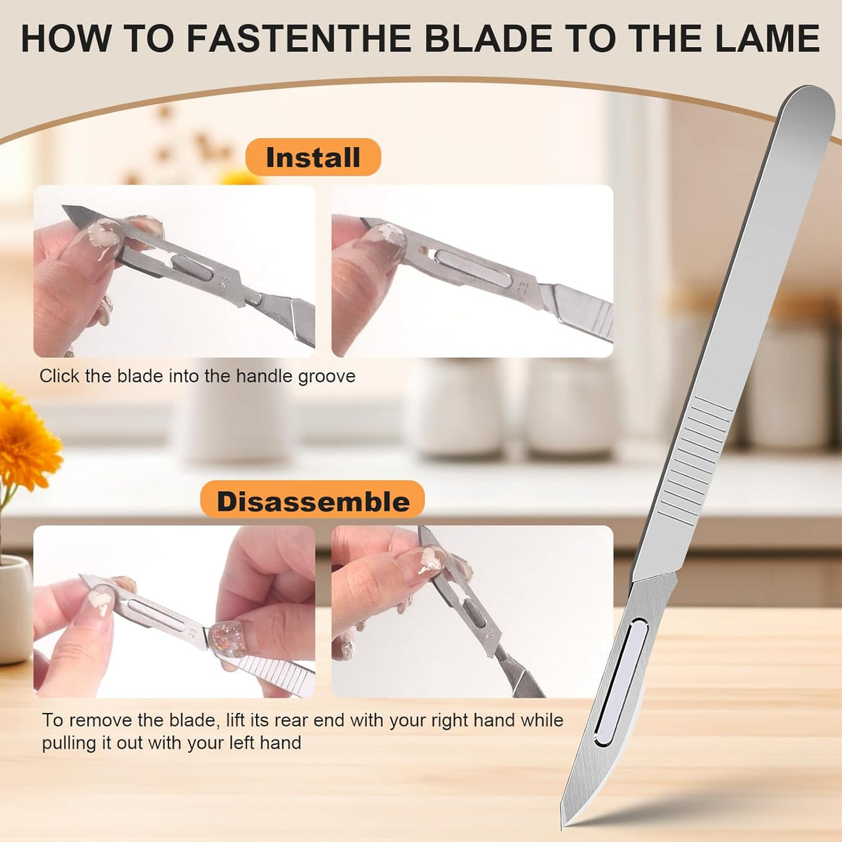 Bread Lame & Sourdough Scoring Tool - Professional Bread Scoring Tool with 10 Ultra-Sharp Blades, Premium Dough Scorer for Artisan Sourdough Baking, Ergonomic Design & Durable Blades